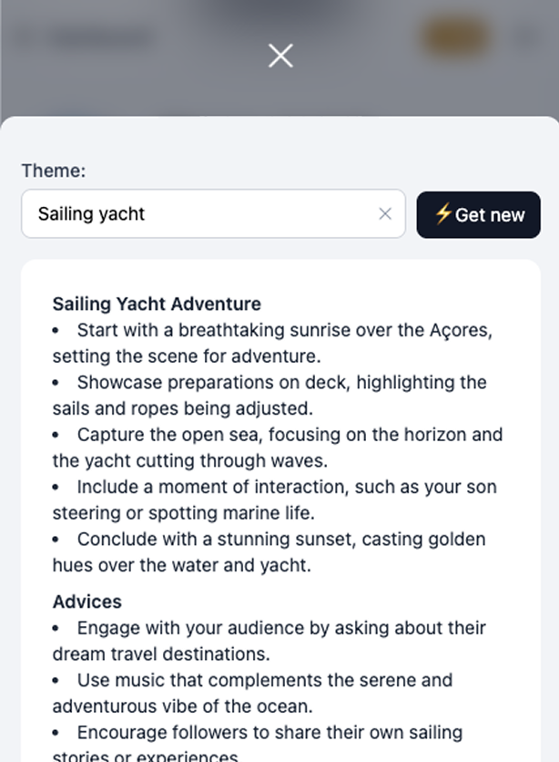 Posts & stories ideas